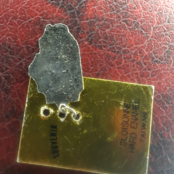 1960s/70's Souvenier Enamel Illinois Cloisonne Charm - Picture 11 of 15